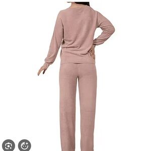 Barefoot Dreams CozyChic Ultra Lite Lounge Set – Medium – Pink Teaberry NWT